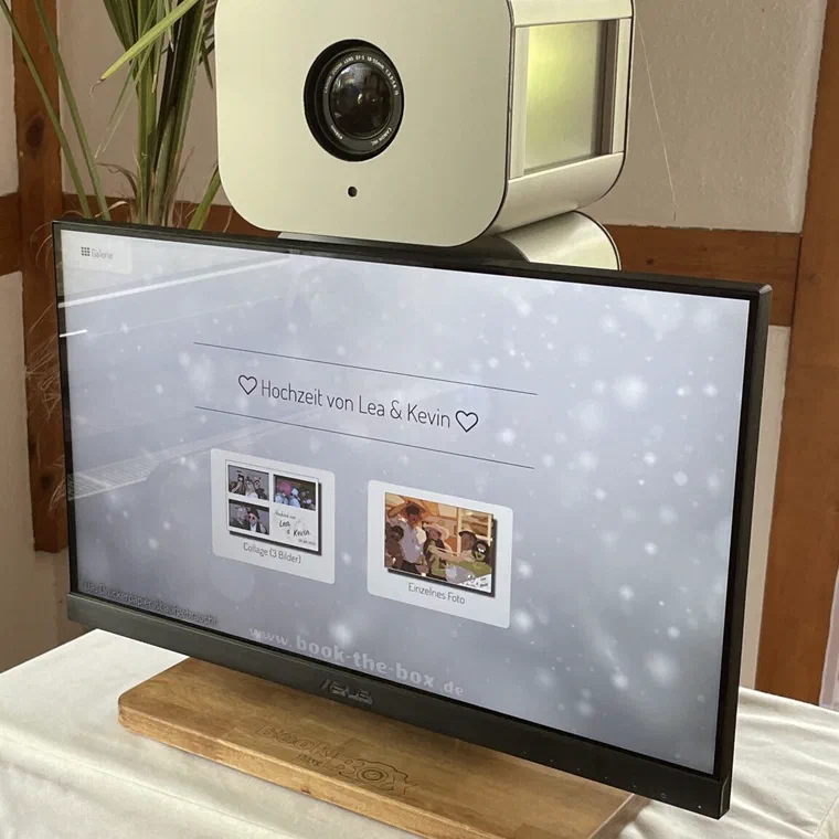 Slim Boxy, kompakte Säulen-Fotobox zum Kaufen